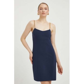 MICHAEL Michael Kors rochie culoarea albastru marin, mini, drept de firma originala