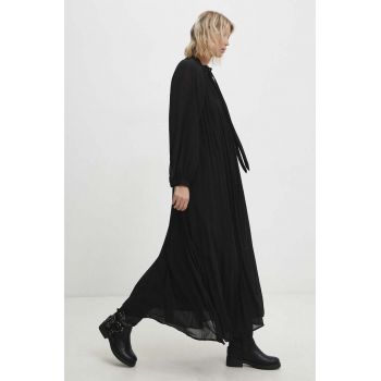 Answear Lab rochie culoarea negru, maxi, drept