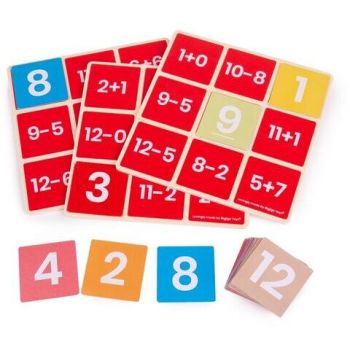 Joc Educativ Bingo Matematic Adunari Si Scaderi 3ani+ Multicolor