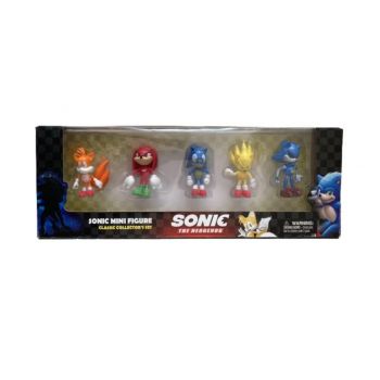 Set 5 mini figurine Sonic 2, The Hedgehog, 6cm