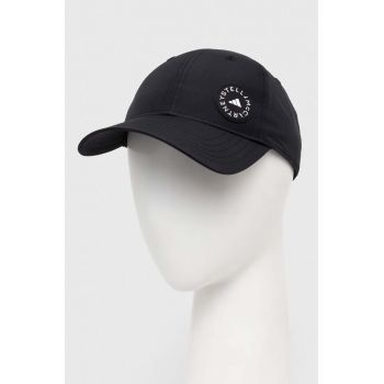 adidas by Stella McCartney șapcă culoarea negru, uni IP0394