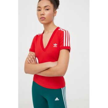 adidas Originals tricou femei, culoarea roșu IR8116