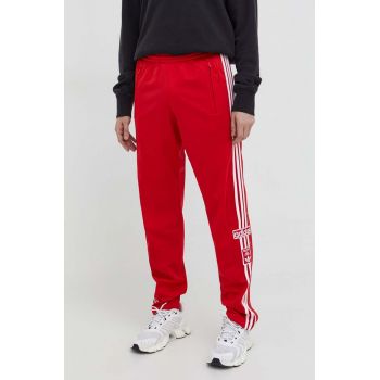 adidas Originals pantaloni de trening culoarea roșu, cu imprimeu IM8221