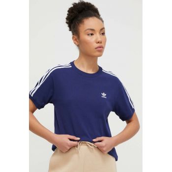 adidas Originals tricou femei, culoarea bleumarin IR8053