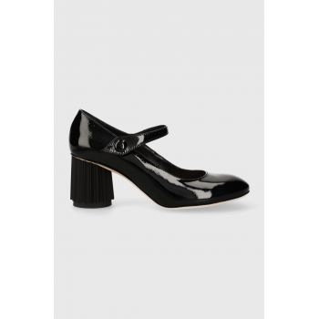 AGL pantofi de piele DORICA culoarea negru, cu toc drept, D271001PCKB1201013 de firma originali