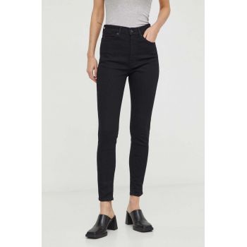 Levi's jeansi RETRO HIGH SKINNY femei, culoarea negru