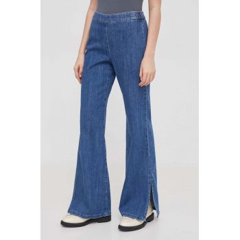 United Colors of Benetton pantaloni femei, evazati, high waist