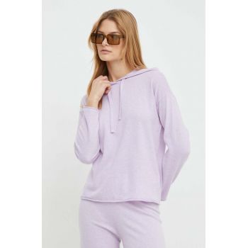 United Colors of Benetton pulover din amestec de lana femei, culoarea violet, light