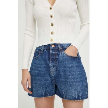 Armani Exchange pantaloni scurti jeans femei, neted, high waist