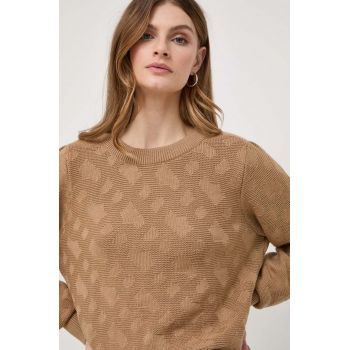 BOSS pulover de lână femei, culoarea bej 50511858