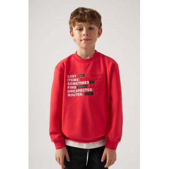 Mayoral bluza copii culoarea rosu, cu imprimeu