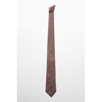 Cravata cu model geometric Rombo