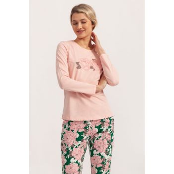 Pijama cu model floral Lori ieftine