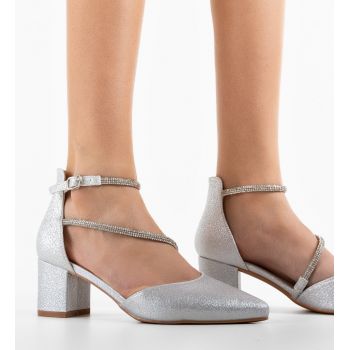 Pantofi dama Charis Argintii