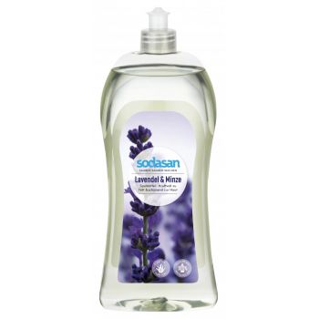 Detergent vase lichid Sodasan bio lavanda si menta 1L