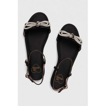 Love Moschino sandale femei, culoarea negru JA16181G1IJO0000