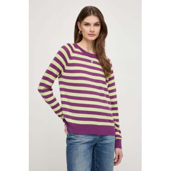 MAX&Co. pulover de lână femei, culoarea violet, light 2416360000000