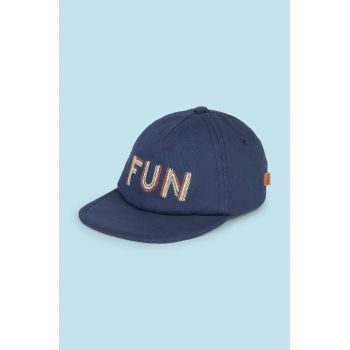 Mayoral șapcă din bumbac pentru copii culoarea albastru marin, cu imprimeu