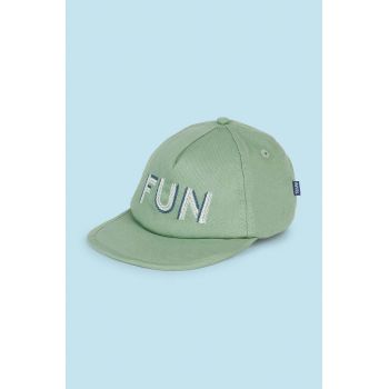Mayoral șapcă din bumbac pentru copii culoarea verde, cu imprimeu