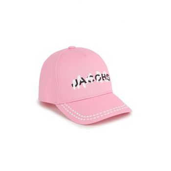 Marc Jacobs șapcă din bumbac pentru copii culoarea roz, cu imprimeu