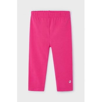 Mayoral leggins 3/4 copii culoarea roz, neted