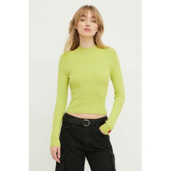 HUGO pulover femei, culoarea verde, light 50508993