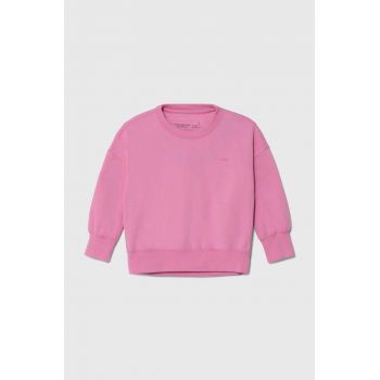 Abercrombie & Fitch bluza copii culoarea roz, melanj