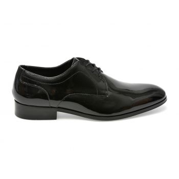 Pantofi ALDO negri, KINGSLEY004, din piele naturala lacuita de firma originali