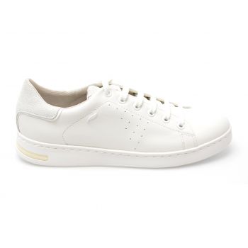 Pantofi GEOX albi, D621BA, din piele naturala