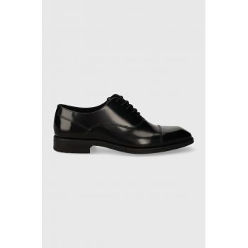 Aldo pantofi de piele TOZZI barbati, culoarea negru