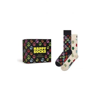 Happy Socks sosete Gift Box Peace 2-pack