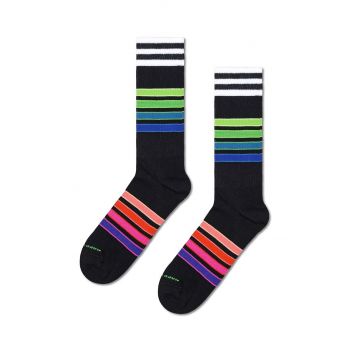 Happy Socks sosete Street Stripe Sneaker culoarea negru