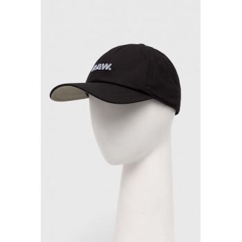 G-Star Raw șapcă de baseball din bumbac culoarea negru, cu imprimeu
