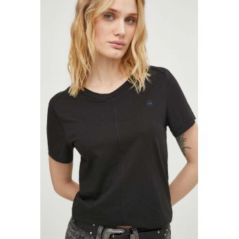 G-Star Raw tricou din bumbac femei, culoarea negru
