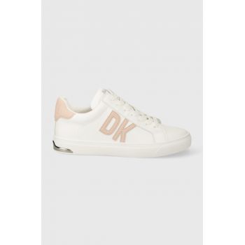 Dkny sneakers din piele ABENI culoarea alb K3374256