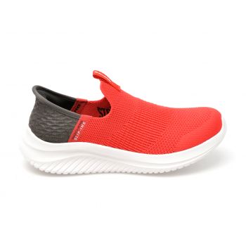 Pantofi SKECHERS rosii, ULTRA FLEX 3.0, din material textil