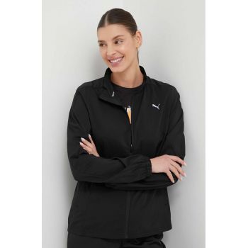Puma jachetă de alergare Run Favorite culoarea negru, de tranziție 523174