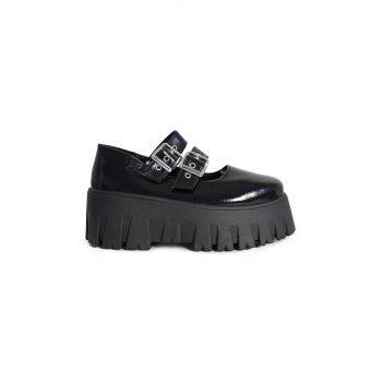 Altercore pantof Skarde femei, culoarea negru, cu platforma, Skarde ieftini