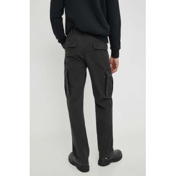 Levi's pantaloni barbati, culoarea negru, drept