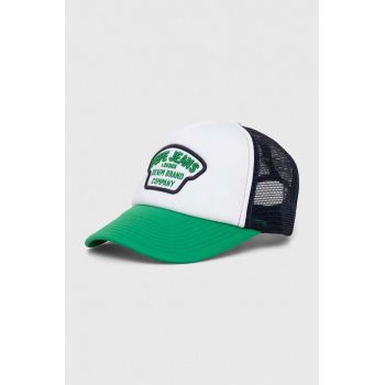 Pepe Jeans șapcă de baseball pentru copii NIGEL JR culoarea verde, cu imprimeu
