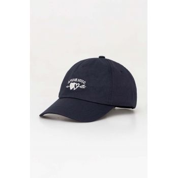 HUGO șapcă de baseball din bumbac culoarea negru, cu imprimeu 50513475