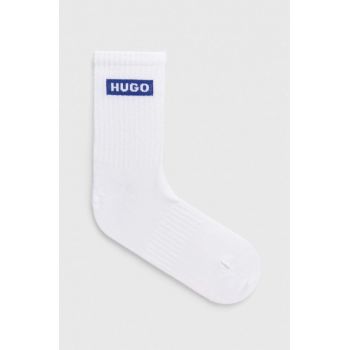 HUGO Blue șosete 3-pack femei, culoarea alb 50523032