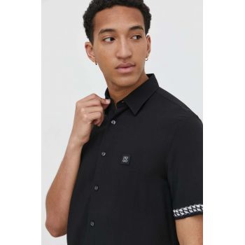 HUGO cămașă bărbați, culoarea negru, cu guler clasic, regular 50514168
