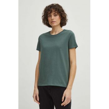 Medicine tricou din bumbac femei, culoarea verde