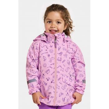 Didriksons geaca de ploaie copii NORMA KIDS PR JKT 3 culoarea violet