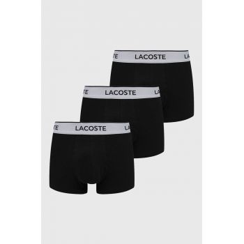 Lacoste boxeri (3-pack) barbati, culoarea negru