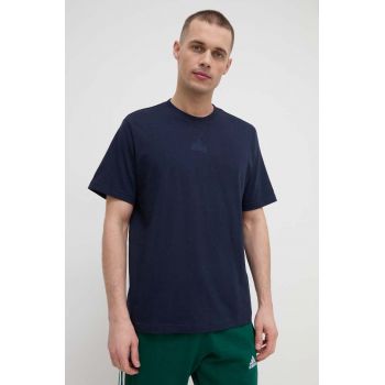 adidas tricou din bumbac bărbați, culoarea bleumarin, uni IR5265