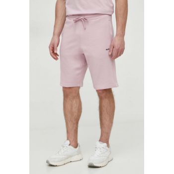 BALR. pantaloni scurti din bumbac culoarea roz