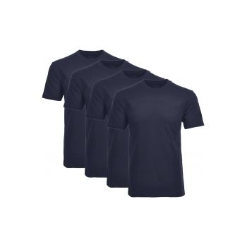 Set de tricouri de casa cu decolteu la baza gatului - 4 piese