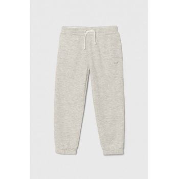Abercrombie & Fitch pantaloni de trening pentru copii culoarea gri, melanj
